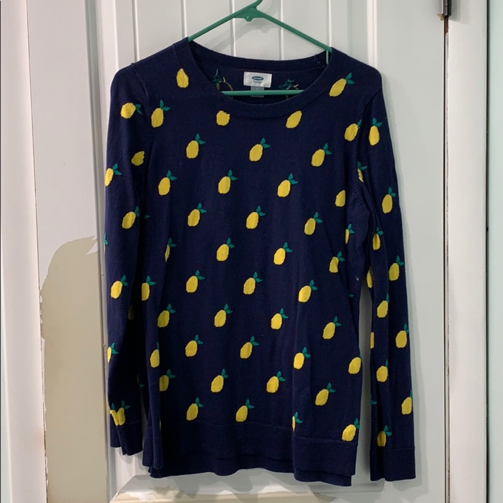 Lemon print sweater